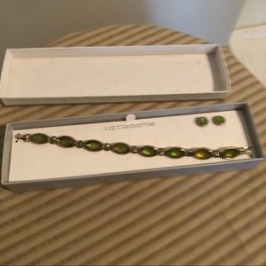 Liz Claiborne Bracelet and Earring Set